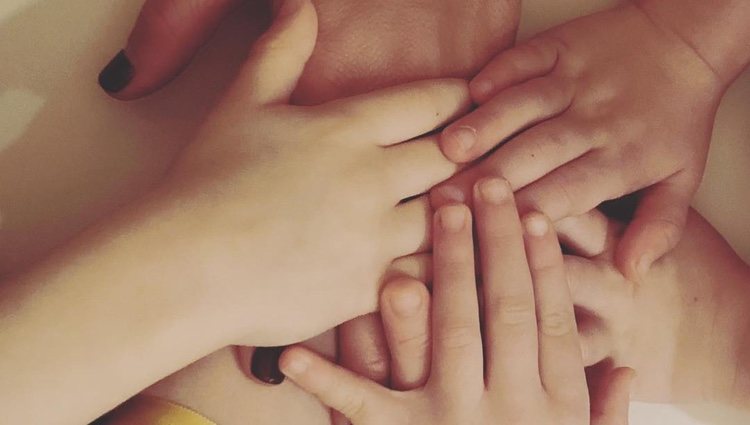 Mayte García junto a sus hijos muy comprometidos con la lucha del cáncer infantil/Fuente:Instagram