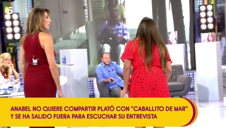 Anabel Pantoja discutiendo con 'Caballito de Mar' / Foto: Telecinco.es