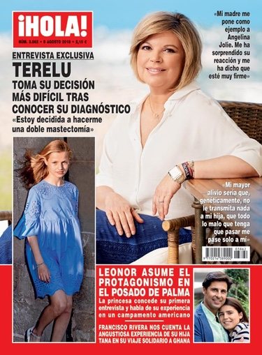 Terelu Campos en la portada de ¡Hola!