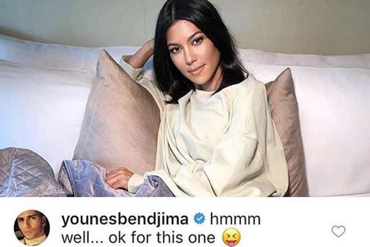El mensaje de aprobación de Younes Bendjima a Kourtney Kardashian / Instagram