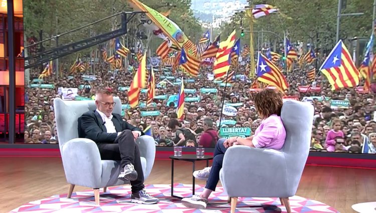 Jordi González no dudó en dar su opinión en cuanto fue preguntado / Telecinco.es