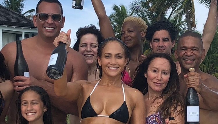 Jennifer Lopez durante la celebración de su cumpleaños en Bahamas/ Fuente: Instagram