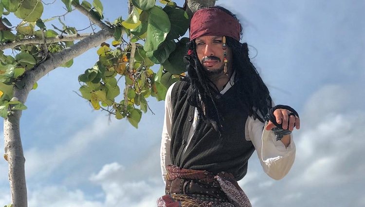 Kristian vestido como Jack Sparrow / Instagram