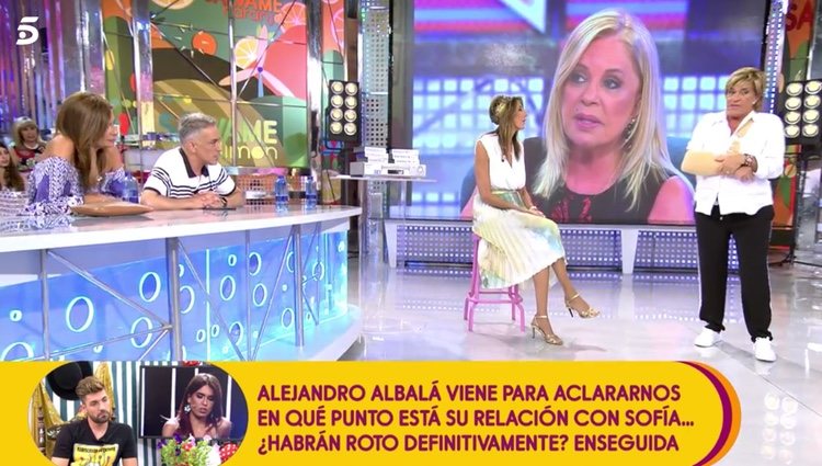 Chelo García Cortés responde a Bárbara Rey en 'Sálvame' / Foto: Telecinco.es