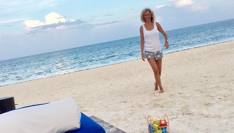 La fotografía que ha hecho Dorcette a Susanna Griso en la playa/ Fuente: Instagram