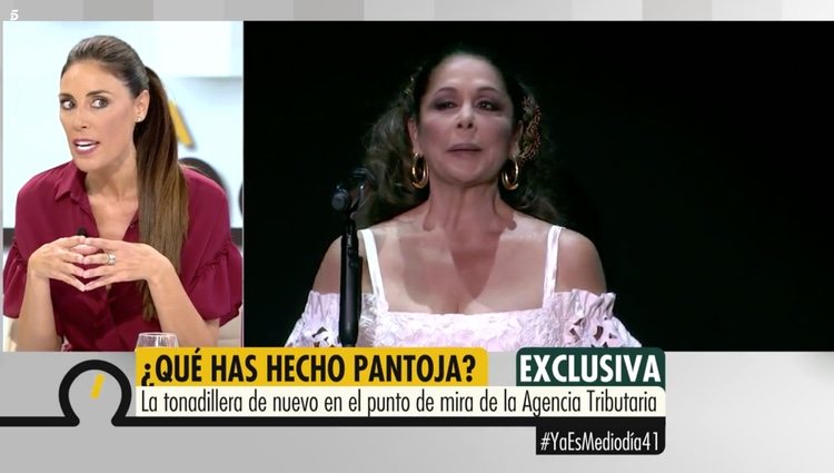 Isabel Rábago hablando de Isabel Pantoja en 'Ya es mediodía' / Telecinco.es