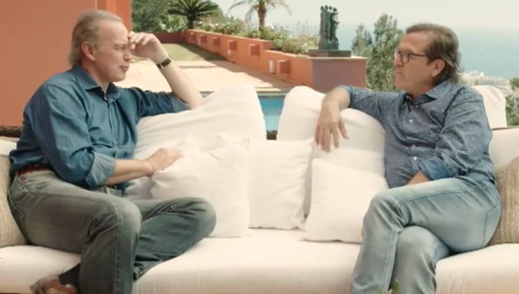 Pepe Navarro en su casa de Ibiza durante la entrevista de 'Mi casa es la tuya'/Foto:Mitele