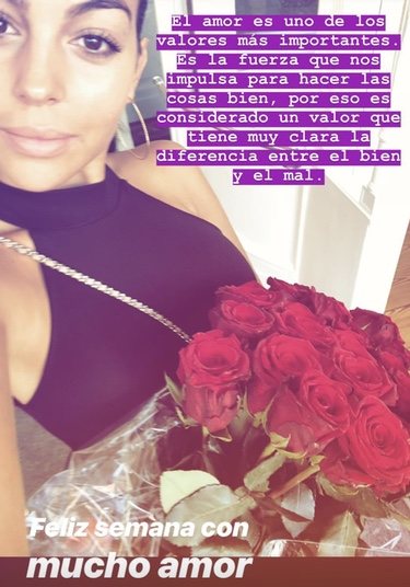 Georgina Rodríguez con un increíble ramo de flores/ Foto: Instagram