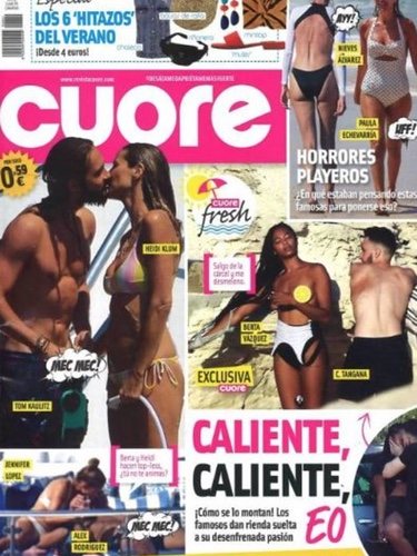 Berta Vázquez pillada en topless | Foto: Portada de la revista Cuore