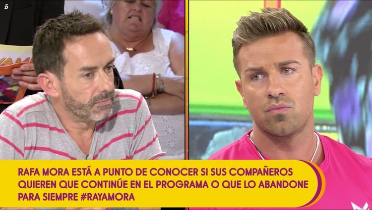 Rafa Mora discute con Jesús Manuel Ruíz en 'Sálvame' / Telecinco.es