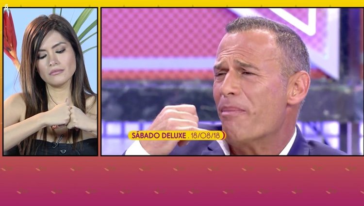 Saavedra, destrozada al recordar la intervención de Lozano en 'Sábado Deluxe' / Telecinco.es