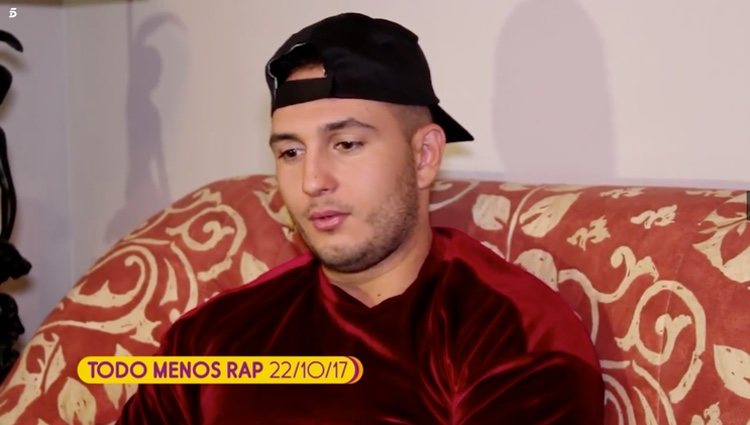 Omar Montes durante su entrevista en 'Todo menos rap' / Telecinco.es