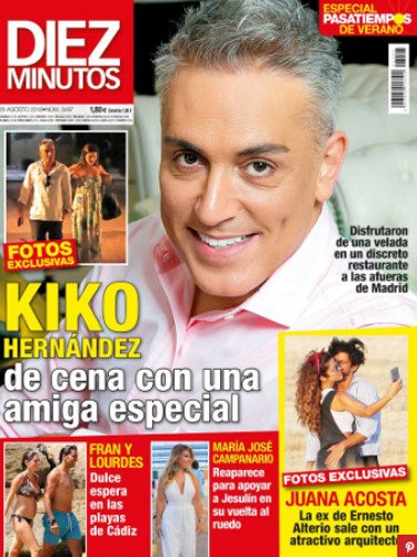 Kiko Hernández en la portada de la revista Diez Minutos