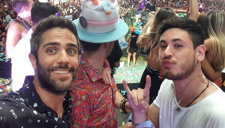 Roberto Leal, Roi Méndez y Cepeda en el concierto / Instagram