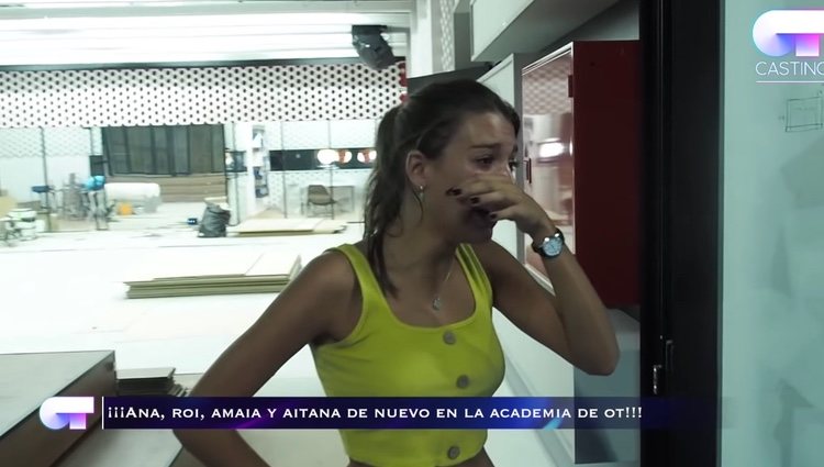 Ana Guerra emocionada / Canal 24 horas 'OT 2017'