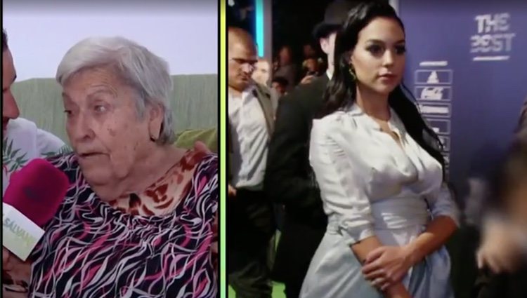 Juana deseándole lo mejor a su nieta / Telecinco.es 