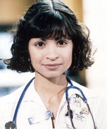 Vanessa Marquez caracterizada como la enfermera Wendy Goldman en 'Urgencias'