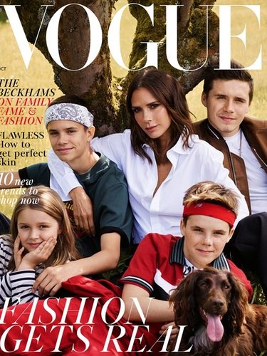 La familia Beckham posando para la revista Vogue | Foto: Vogue