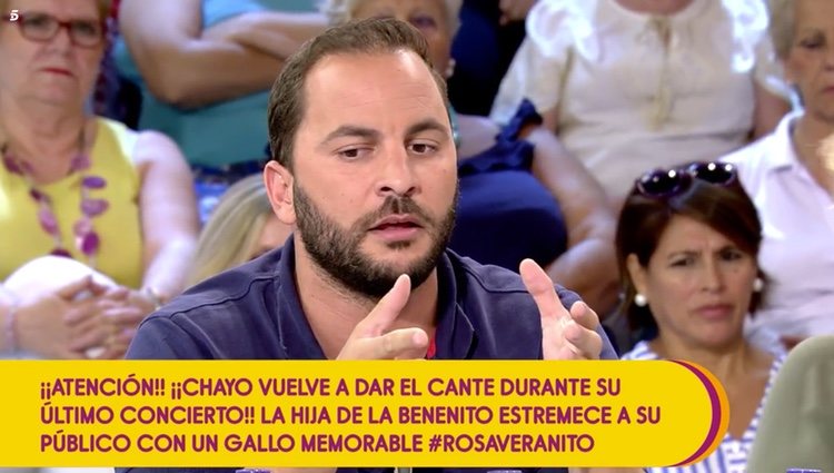 Antonio Tejado hablando de Rosario Mohedano en 'Sálvame' / Telecinco.es