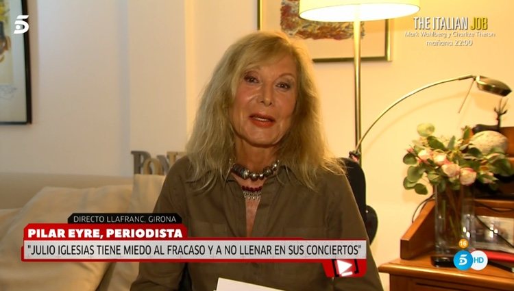 Pilar Eyre hablando sobre Julio Iglesias en 'Hechos Reales' | Foto: 'Hechos Reales' de Telecinco