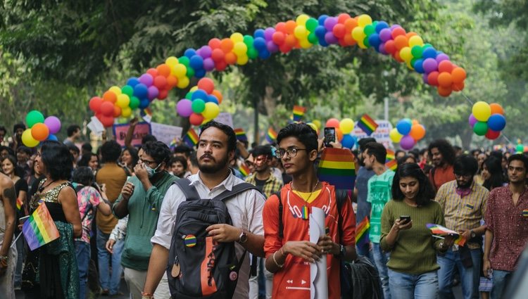 La marcha del Orgullo LGTBIQ+ en la India