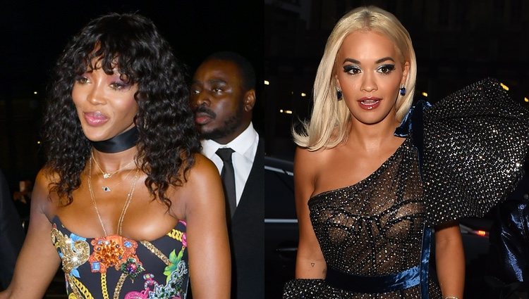 Naomi Campbell y Rita Ora en su llegada a los Premios GQ 2018