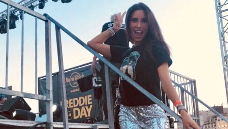 Pilar Rubio disfrutando del rock/ Foto: Instagram