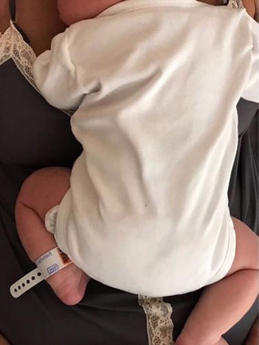 La publicación de la actriz junto a su bebé | Foto: Instagram Bárbara Goenaga