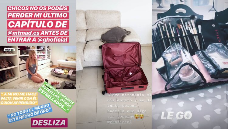 Oriana, Suso y Chabelita haciendo las maletas / Fotos: Instagram