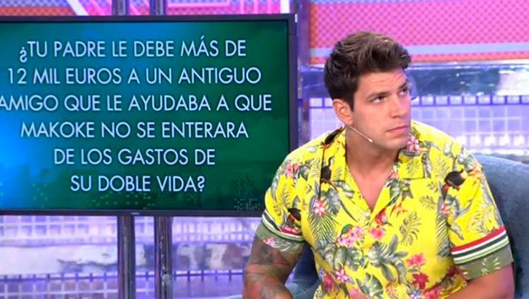 Diego Matamoros hablando de su padre y su hermana en 'Sábado Deluxe' / Telecinco.es