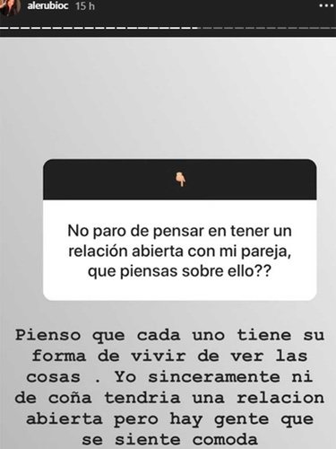 La preguntan y respuesta de Ale Rubio / Instagram
