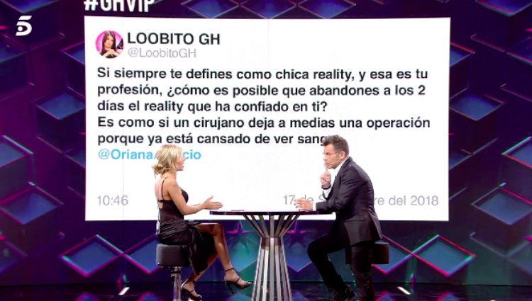 A Oriana Marzoli le llueven las críticas tras abandonar 'GH VIP 6' | telecinco.es