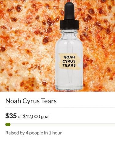 El frasco de lágrimas derramadas de Noah Cyrus a un módico precio