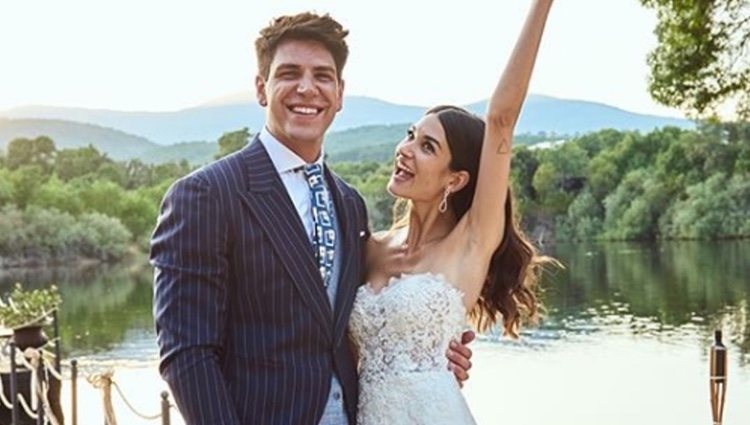 Diego Matamoros y Estela Grande en el día de su boda / Foto: Instagram