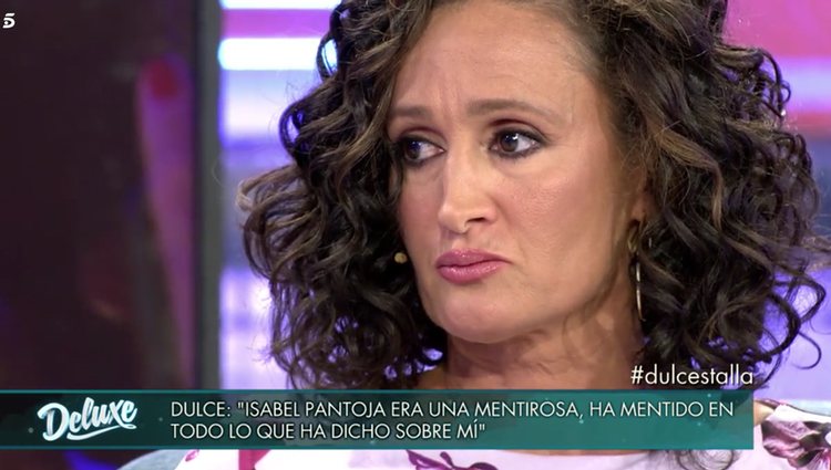 Dulce tuvo que ser atendida tras la entrevista / Foto: Telecinco