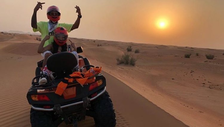 Hamilton y Nicki Minaj juntos en Dubai | Foto: Instagram Lewis Hamilton