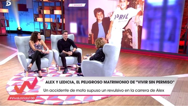 Álex González en el plató de 'Viva la vida' / Foto: telecinco.es