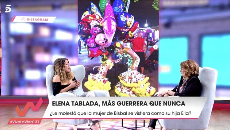 Rosanna Zanetti publicó una imagen en la feria en la que aparecía muy cómplice junto a Ella Bisbal Tablada - Telecinco.es