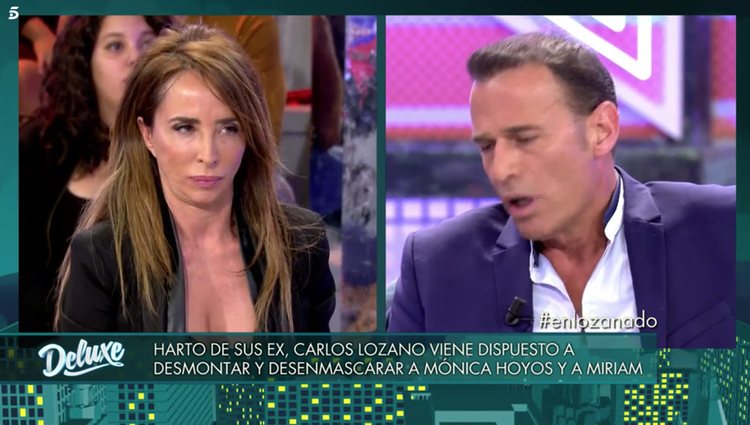 Carlos Lozano está realmente indignado con Miriam Saavedra por lo que dice de él / Foto: Telecinco