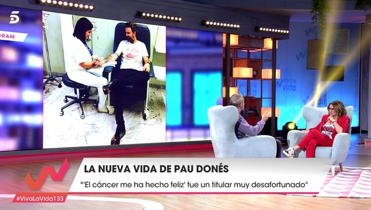 Pau Donés en el programa de 'Viva la vida' habla sobre como afrontó el cáncer / Fuente: telecinco.es
