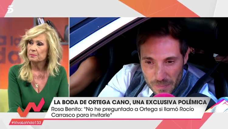 Rosa Benito hablando de la boda de Ortega Cano / Telecinco.es