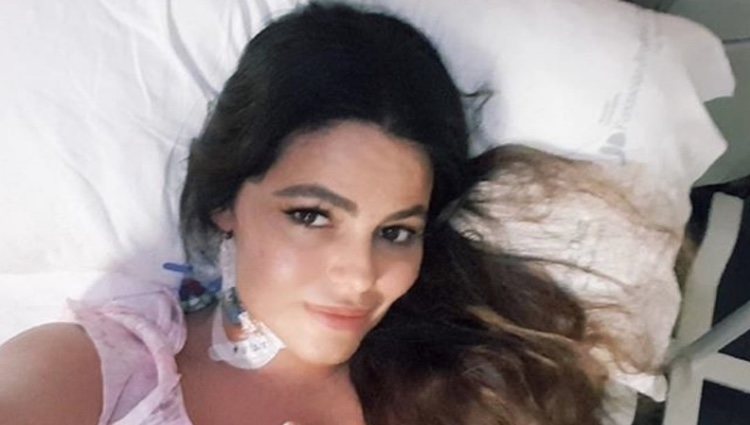 Marisa Jara en el hospital cuatro días después de la operación | Foto: Instagram Marisa Jara