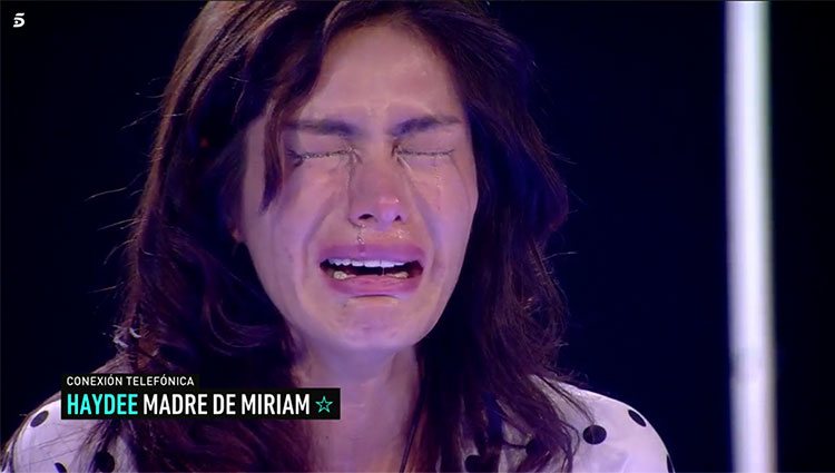 Miriam Saavedra rompe a llorar al hablar con su madre en 'GH VIP' / Telecinco.es