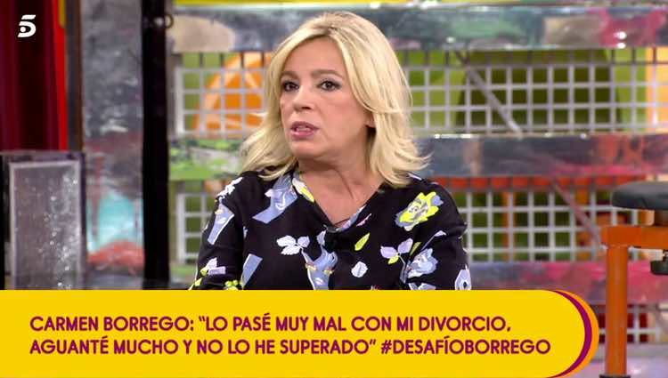 Carmen Borrego hablando de su primer marido / Telecinco.es