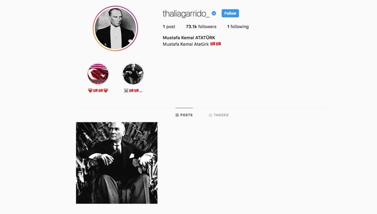 Cuenta de Instagram de Thalía hackeada