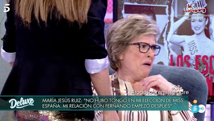 La madre de María Jesús Ruiz acabó llorando / Foto: Telecinco