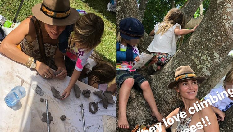 La familia realizó diferentes actividades en el parque / Fotos: Instagram