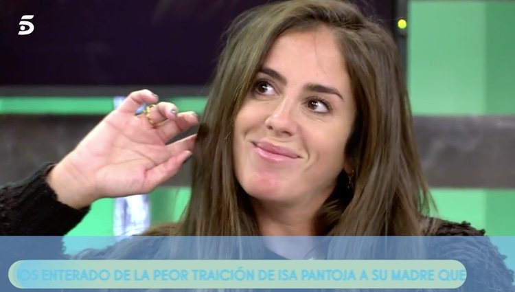 Anabel Pantoja no tuvo tiempo de maquillarse para el programa - Telecinco.es