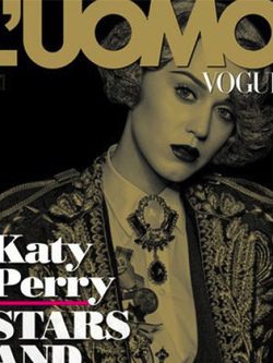 Katy Perry se viste de torera para la portada de julio de la revista L'uomo Vogue