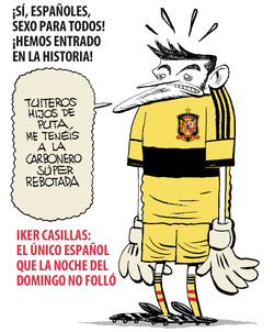 Viñeta de El Jueves de Iker Casillas